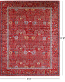 Persian Fine Serapi Hand Knotted Wool Rug - 9' 0" X 11' 6" - Golden Nile