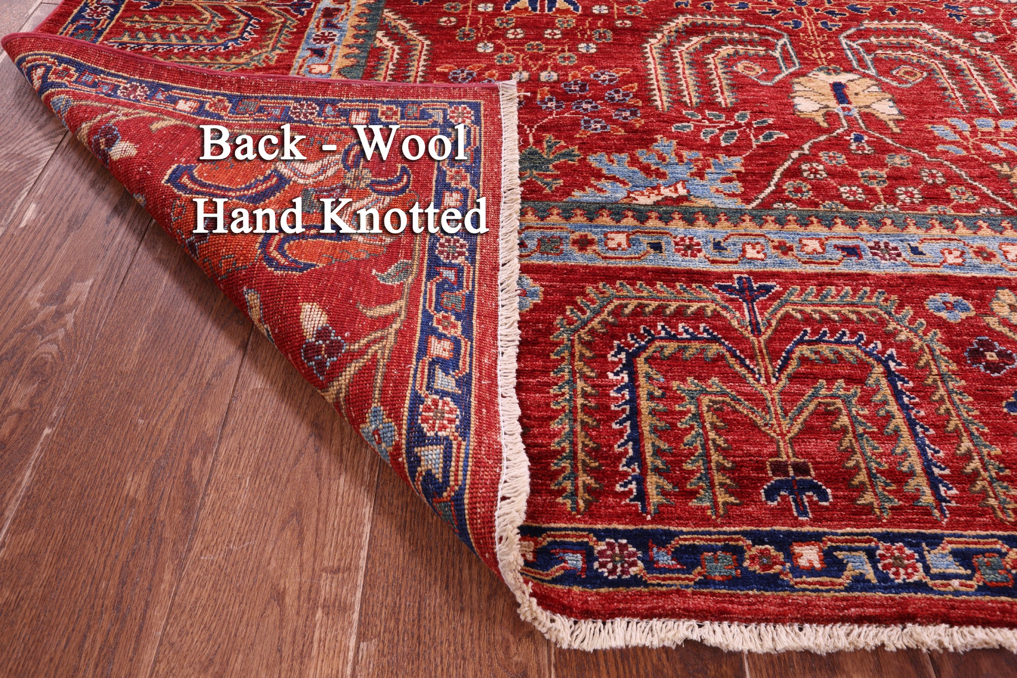 Persian Fine Serapi Hand Knotted Wool Rug - 9' 0" X 11' 6" - Golden Nile