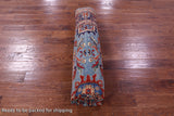 Persian Fine Serapi Hand Knotted Wool Rug - 8' 1" X 9' 10" - Golden Nile