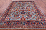 Persian Fine Serapi Hand Knotted Wool Rug - 8' 1" X 9' 10" - Golden Nile