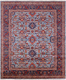 Persian Fine Serapi Hand Knotted Wool Rug - 8' 1" X 9' 10" - Golden Nile