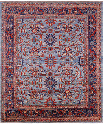 Persian Fine Serapi Hand Knotted Wool Rug - 8' 1