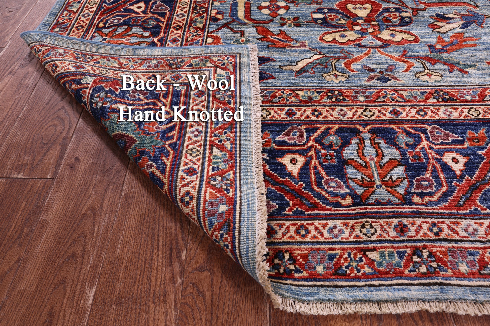Persian Fine Serapi Hand Knotted Wool Rug - 8' 1" X 9' 10" - Golden Nile