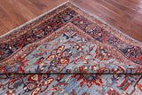 Persian Fine Serapi Hand Knotted Wool Rug - 8' 1" X 9' 10" - Golden Nile