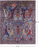 Persian Fine Serapi Hand Knotted Wool Rug - 7' 11" X 9' 11" - Golden Nile