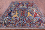Persian Fine Serapi Hand Knotted Wool Rug - 7' 11" X 9' 11" - Golden Nile