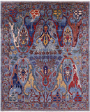 Persian Fine Serapi Hand Knotted Wool Rug - 7' 11" X 9' 11" - Golden Nile