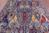 Persian Fine Serapi Hand Knotted Wool Rug - 7' 11" X 9' 11" - Golden Nile