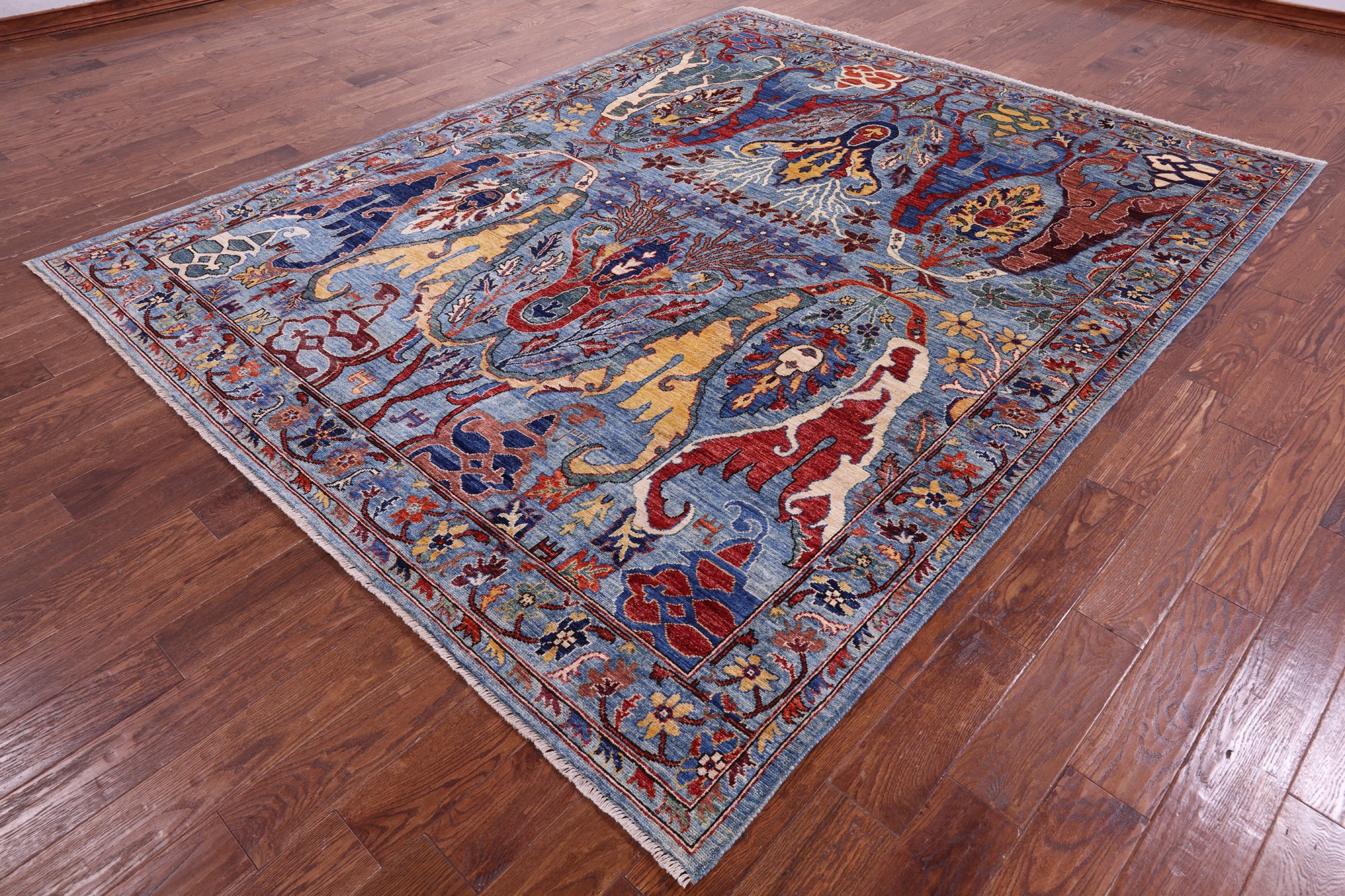 Persian Fine Serapi Hand Knotted Wool Rug - 7' 11" X 9' 11" - Golden Nile