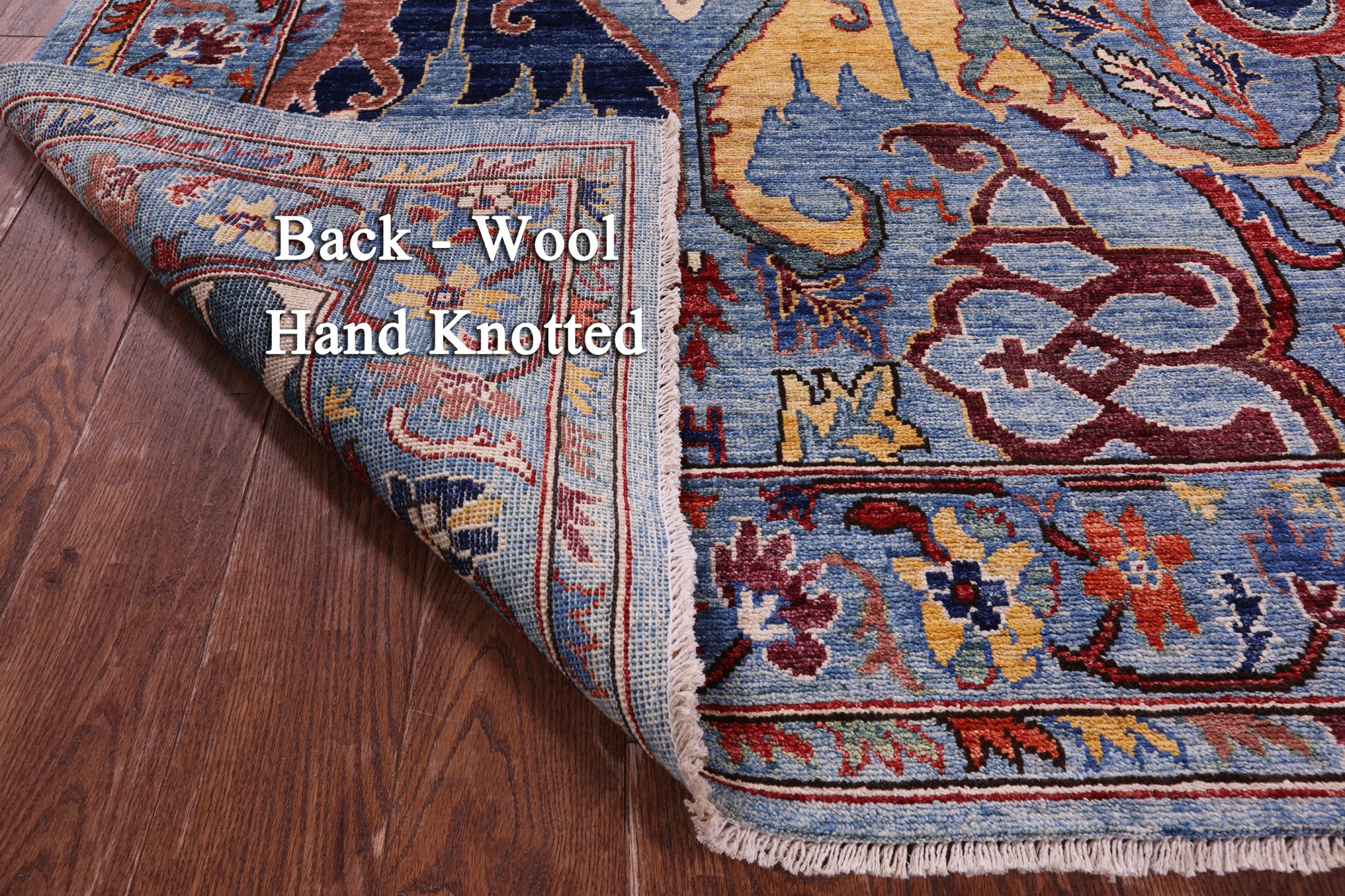 Persian Fine Serapi Hand Knotted Wool Rug - 7' 11" X 9' 11" - Golden Nile