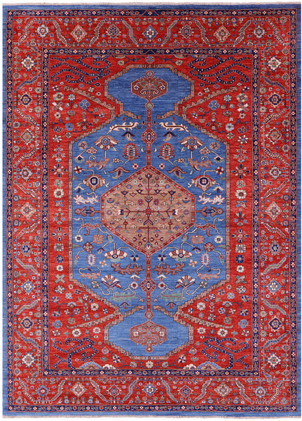 Persian Fine Serapi Handmade Wool Rug - 9' 2" X 12' 8" - Golden Nile