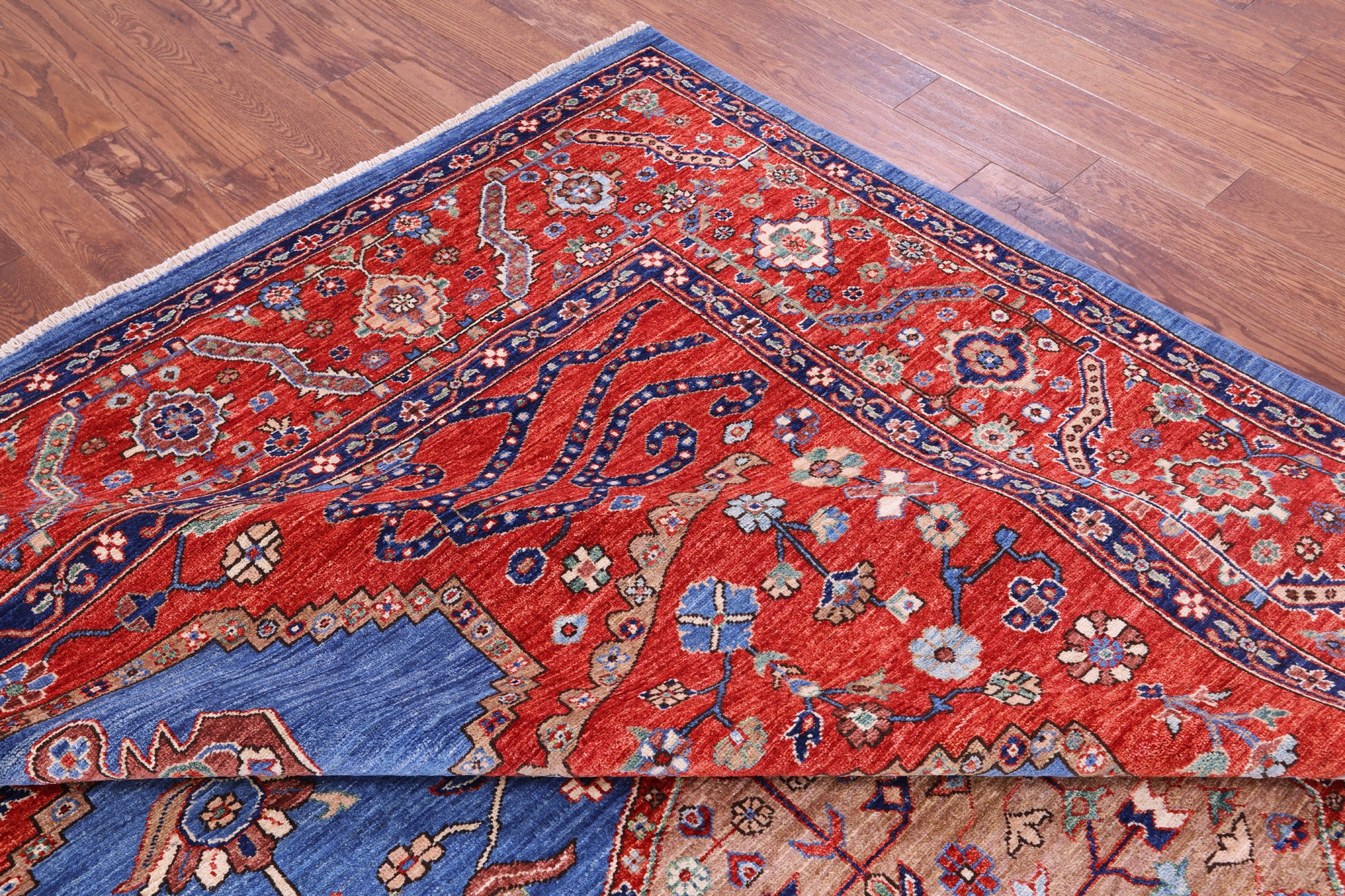 Persian Fine Serapi Handmade Wool Rug - 9' 2" X 12' 8" - Golden Nile