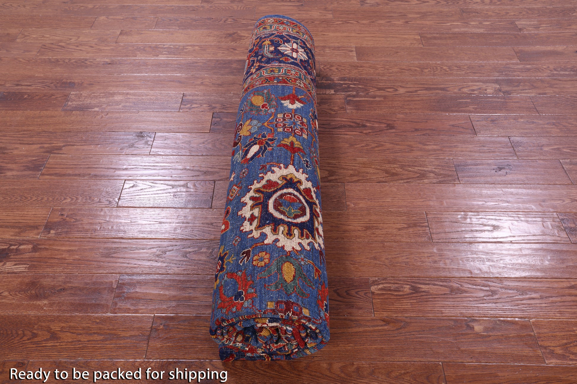 Persian Fine Serapi Hand Knotted Wool Rug - 9' 0" X 11' 11" - Golden Nile