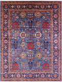 Persian Fine Serapi Hand Knotted Wool Rug - 9' 0" X 11' 11" - Golden Nile