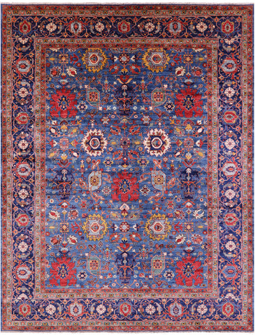 Persian Fine Serapi Hand Knotted Wool Rug - 9' 0