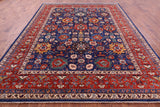 Persian Fine Serapi Hand Knotted Wool Rug - 9' 1" X 11' 7" - Golden Nile