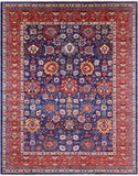 Persian Fine Serapi Hand Knotted Wool Rug - 9' 1" X 11' 7" - Golden Nile