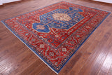 Persian Fine Serapi Handmade Wool Rug - 9' 0" X 11' 10" - Golden Nile