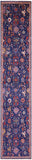 Blue Persian Fine Serapi Handmade Wool Runner Rug - 2' 9" X 14' 10" - Golden Nile
