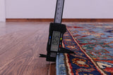 Blue Persian Fine Serapi Hand Knotted Wool Runner Rug - 2' 9" X 9' 6" - Golden Nile