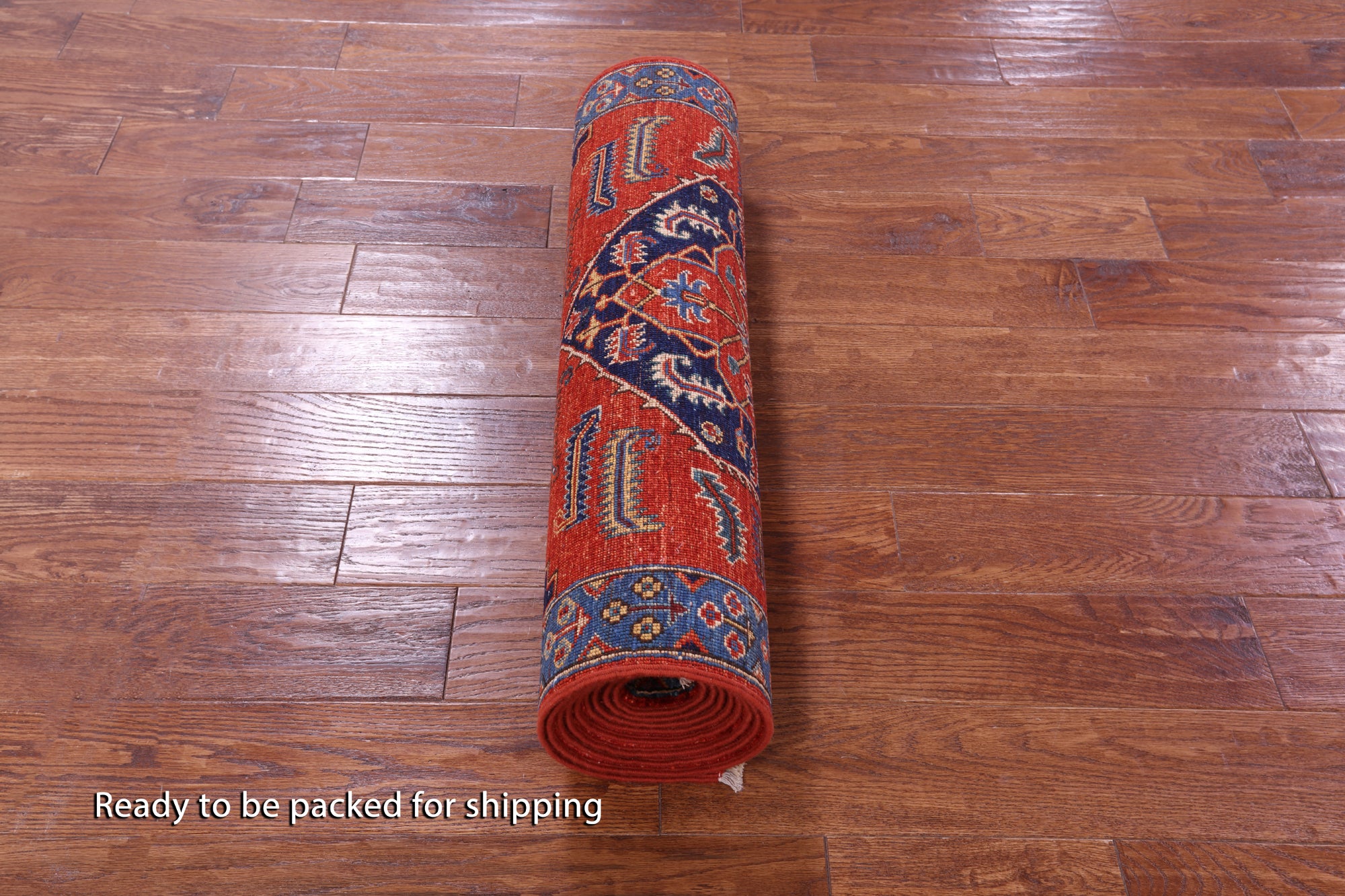 Persian Fine Serapi Handmade Wool Runner Rug - 2' 9" X 11' 8" - Golden Nile