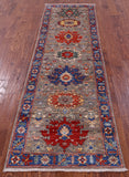 Persian Fine Serapi Hand Knotted Wool Runner Rug - 2' 7" X 8' 3" - Golden Nile