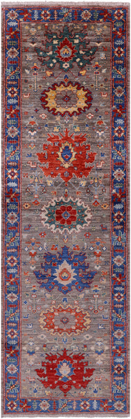 Persian Fine Serapi Hand Knotted Wool Runner Rug - 2' 7" X 8' 3" - Golden Nile