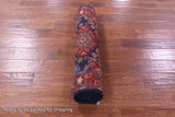 Blue Persian Fine Serapi Hand Knotted Wool Runner Rug - 2' 9" X 9' 8" - Golden Nile