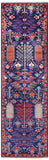 Blue Persian Ziegler Hand Knotted Wool Runner Rug - 2' 9" X 9' 8" - Golden Nile
