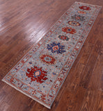 Persian Fine Serapi Handmade Wool Runner Rug - 2' 7" X 9' 7" - Golden Nile