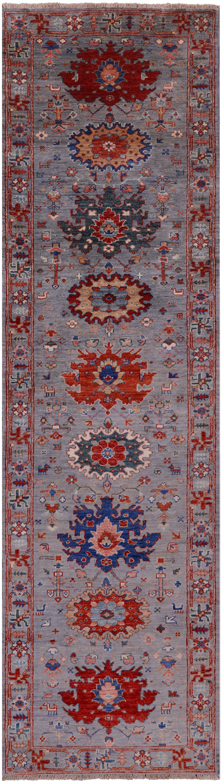 Persian Fine Serapi Handmade Wool Runner Rug - 2' 7" X 9' 7" - Golden Nile