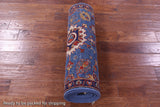 Blue Persian Fine Serapi Hand Knotted Wool Runner Rug - 2' 8" X 15' 7" - Golden Nile