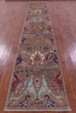 Persian Fine Serapi Handmade Wool Runner Rug - 2' 7" X 15' 8" - Golden Nile