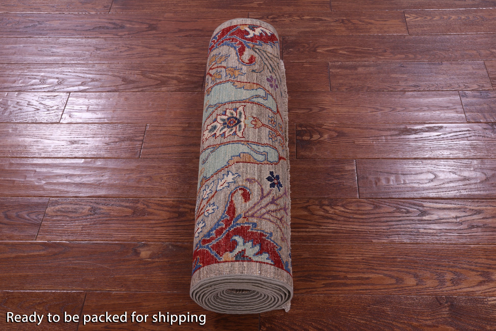 Persian Fine Serapi Handmade Wool Runner Rug - 2' 7" X 15' 8" - Golden Nile