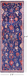 Blue Persian Fine Serapi Hand Knotted Wool Runner Rug - 2' 9" X 8' 4" - Golden Nile