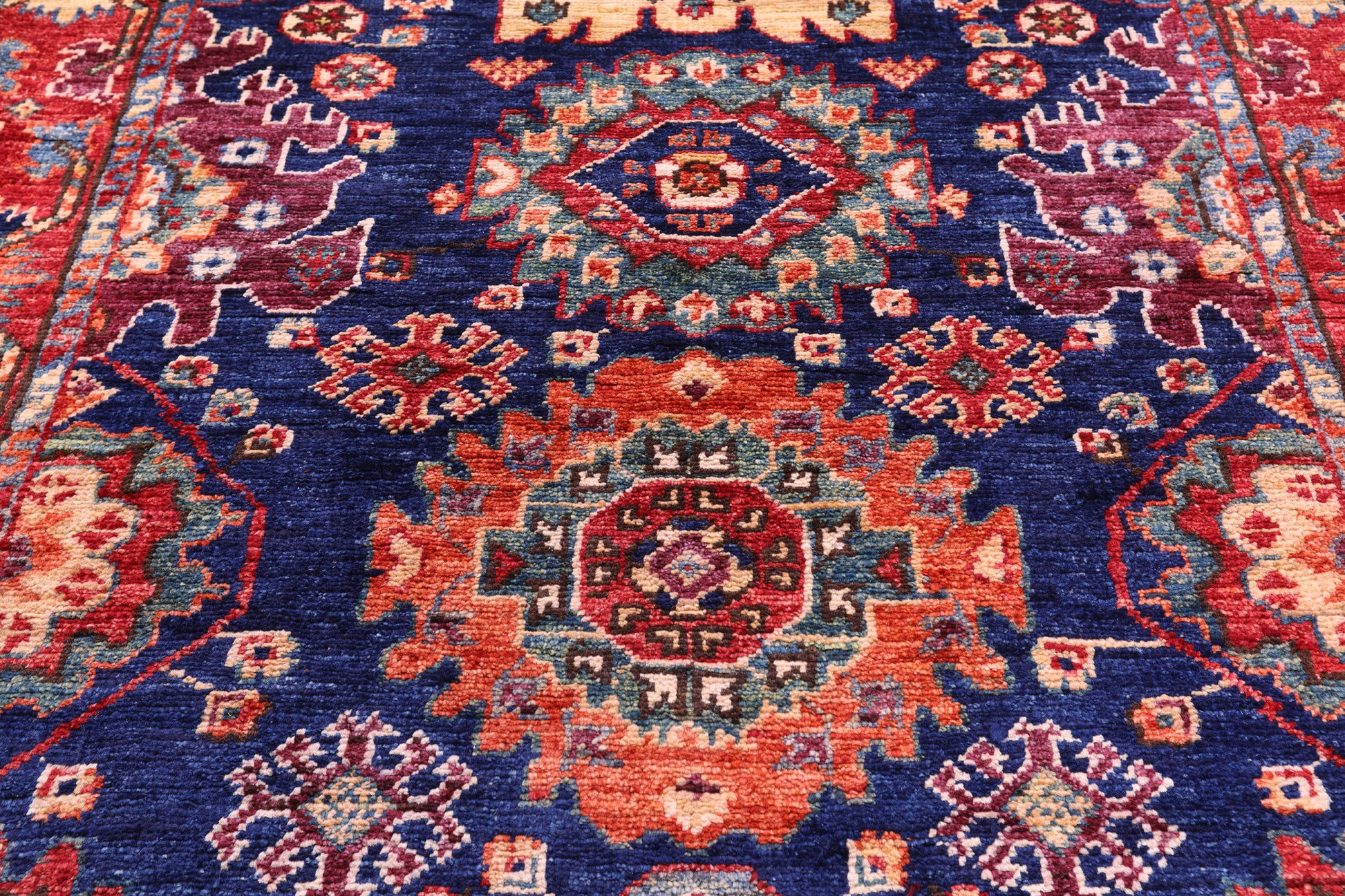 Persian Fine Serapi Hand Knotted Wool Runner Rug - 3' 1" X 19' 1" - Golden Nile
