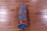Blue Persian Fine Serapi Handmade Wool Runner Rug - 2' 9" X 13' 4" - Golden Nile