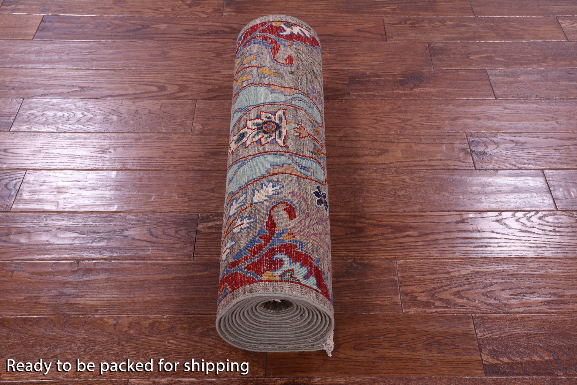 Persian Fine Serapi Hand Knotted Wool Runner Rug - 2' 8" X 14' 8" - Golden Nile