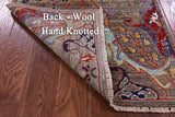Persian Fine Serapi Hand Knotted Wool Runner Rug - 2' 8" X 14' 8" - Golden Nile