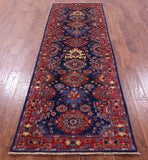 Persian Fine Serapi Hand Knotted Wool Runner Rug - 3' 1" X 9' 8" - Golden Nile