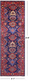 Persian Fine Serapi Hand Knotted Wool Runner Rug - 3' 1" X 9' 8" - Golden Nile