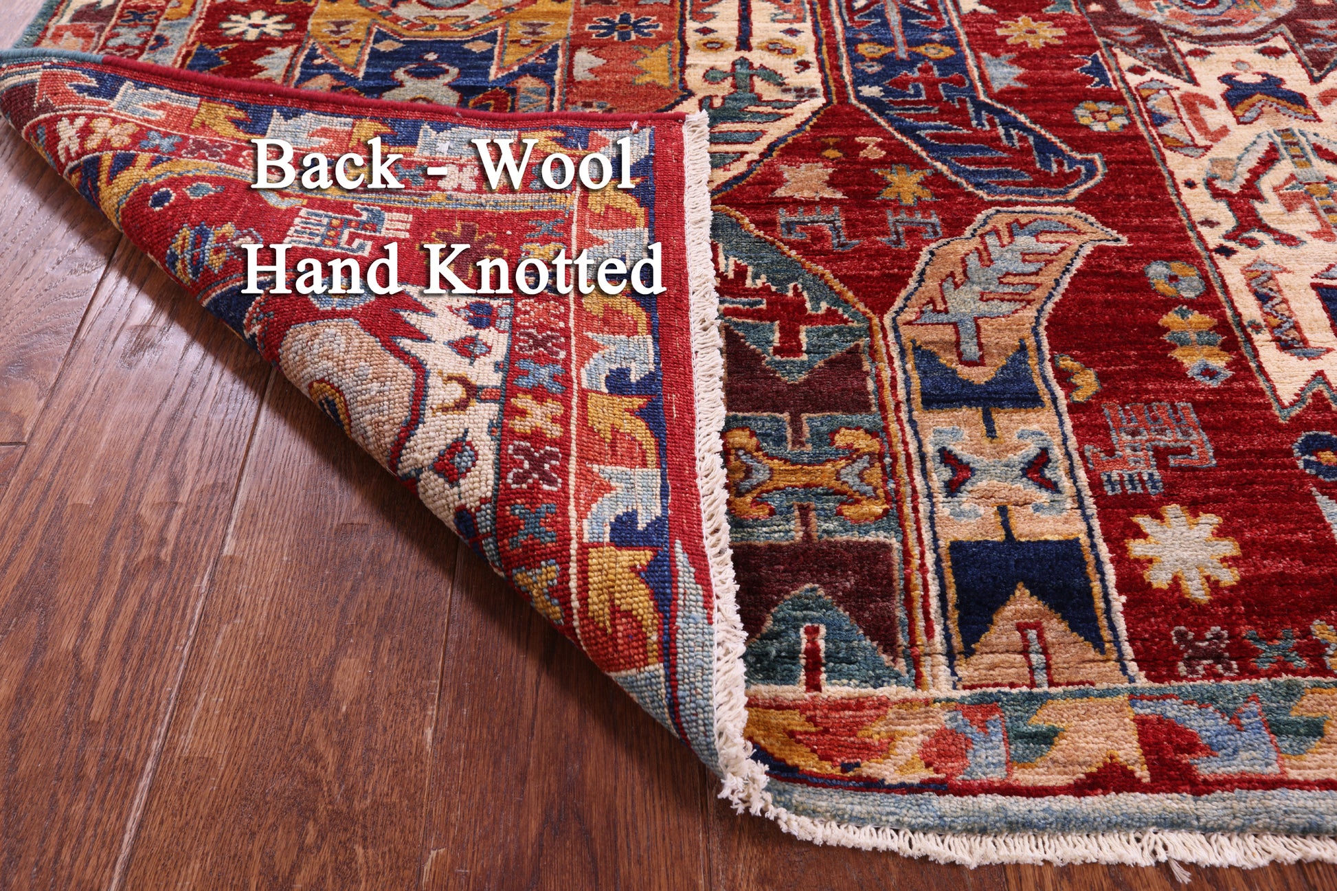 Persian Fine Serapi Hand Knotted Wool Runner Rug - 4' 2" X 11' 4" - Golden Nile