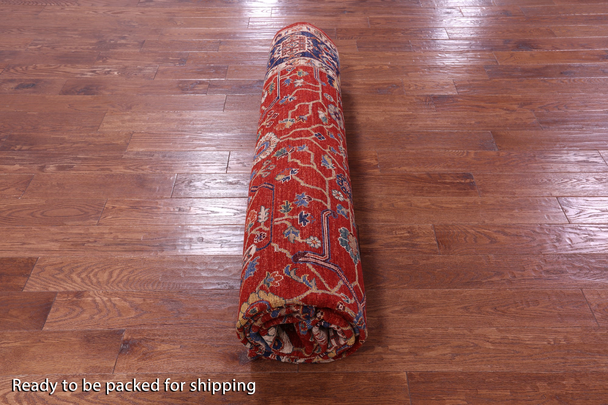 Persian Fine Serapi Handmade Wool Rug - 8' 10" X 12' 0" - Golden Nile
