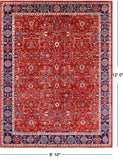 Persian Fine Serapi Handmade Wool Rug - 8' 10" X 12' 0" - Golden Nile