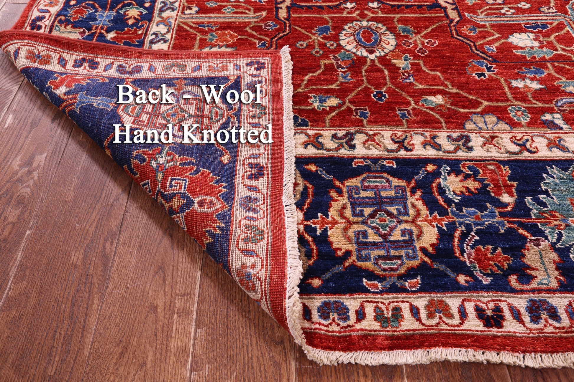 Persian Fine Serapi Handmade Wool Rug - 8' 10" X 12' 0" - Golden Nile