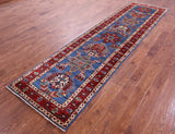 Persian Fine Serapi Hand Knotted Wool Runner Rug - 3' 0" X 11' 9" - Golden Nile