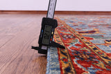 Blue Persian Fine Serapi Handmade Wool Runner Rug - 2' 9" X 11' 10" - Golden Nile