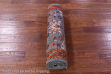 Blue Persian Fine Serapi Handmade Wool Runner Rug - 2' 9" X 11' 10" - Golden Nile