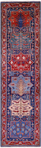 Persian Fine Serapi Hand Knotted Wool Runner Rug - 2' 7
