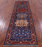 Persian Fine Serapi Hand Knotted Wool Runner Rug - 2' 7" X 9' 7" - Golden Nile